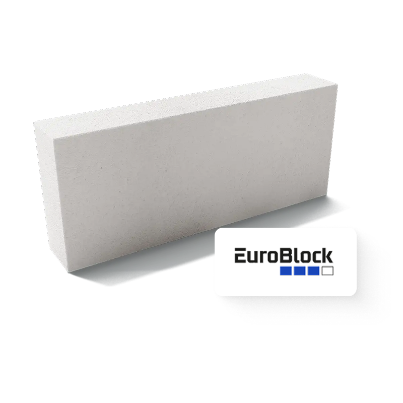  Блок стеновой из ячеистого бетона EuroBlock D500 600х100х300 (Воронеж)