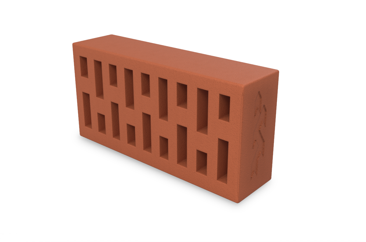 Терракотовый руст | утолщенная стенка 20 мм | 250*120*88