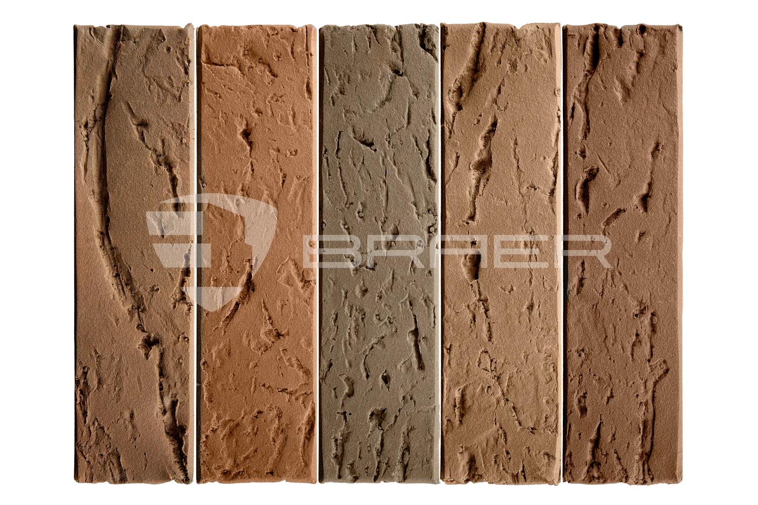 Облицовочный кирпич BRAER MAX, кора дуба, 1 НФ