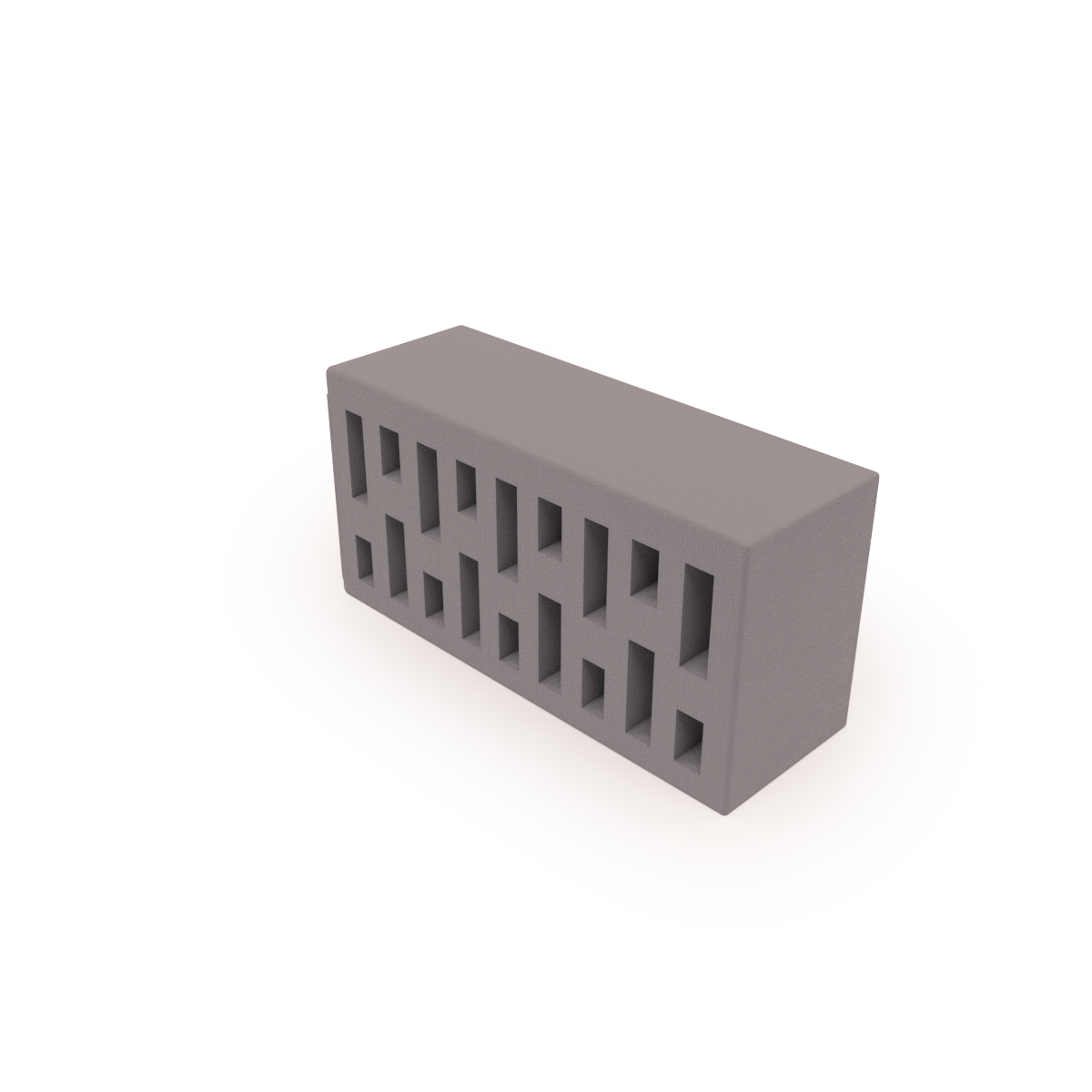  Серый гладкий |  утолщенная стенка |  20 мм | 250*120*88