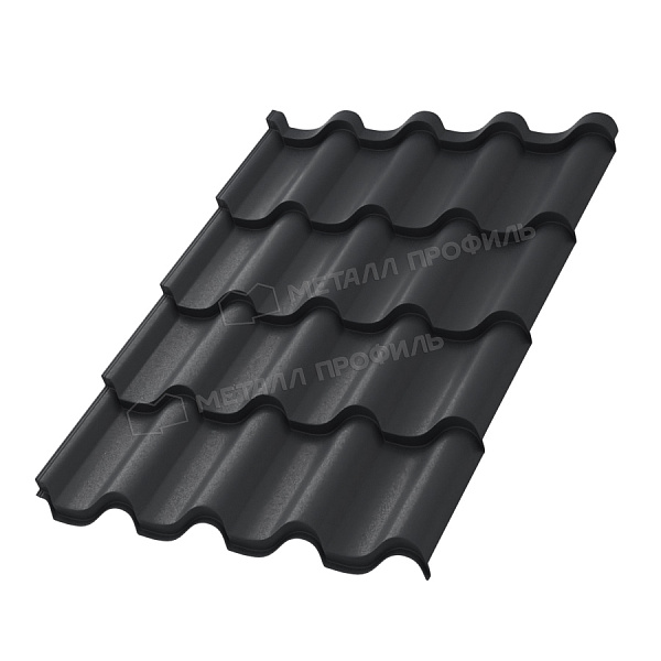 Металлочерепица МЕТАЛЛ ПРОФИЛЬ Монтерроса-XL (PureTech_Mat-20-7024-0.5)