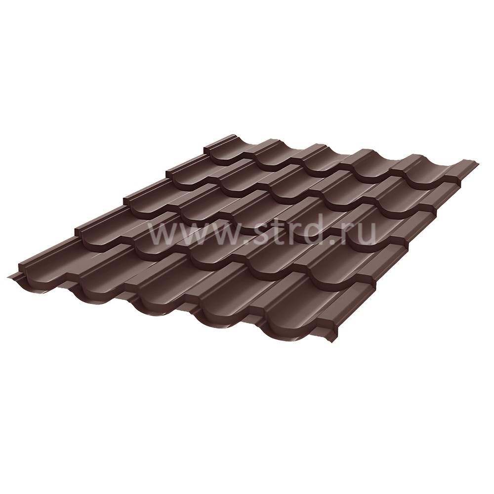 Профиль Гарда (Garda) 0.45мм Graphite 45 Россия RAL 8017 (коричневый) Stynergy