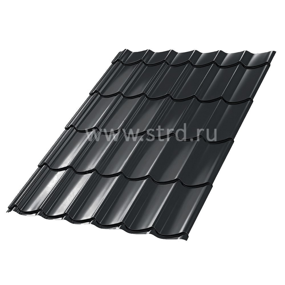 Металлочерепица СМ Классик 0.5мм Rooftop Кашемир матовый (Rooftop Ultra Matte) Россия RAL 7016 (серый) Stynergy