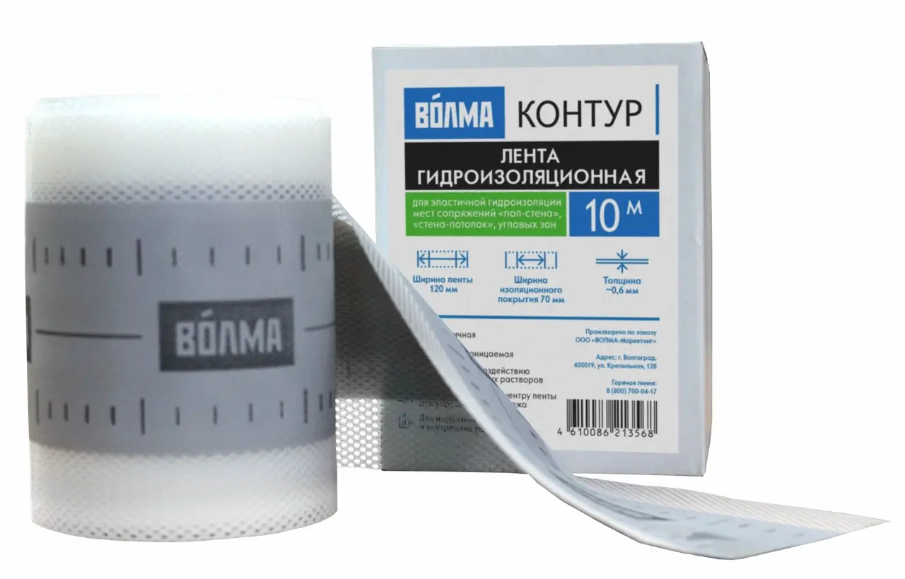 Лента гидроизоляц Контур, 10 м