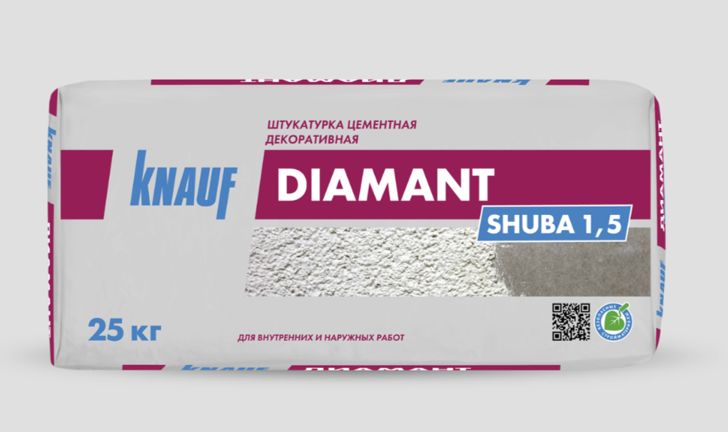 Диамант "шуба" 1,5 белый 25кг (48)