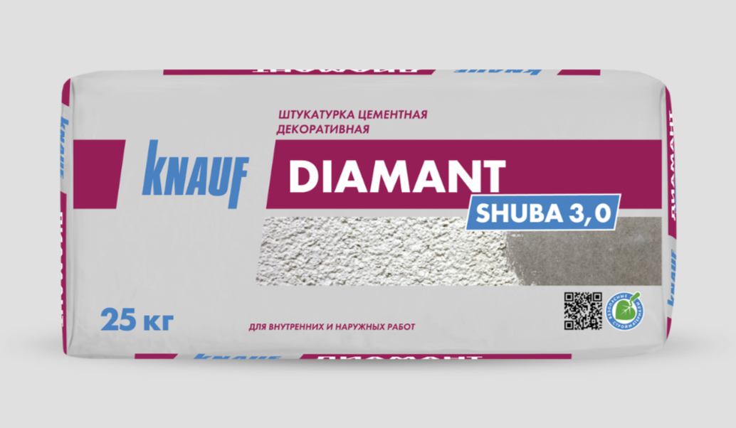 Диамант "шуба" 3,0 белый 25кг (48)