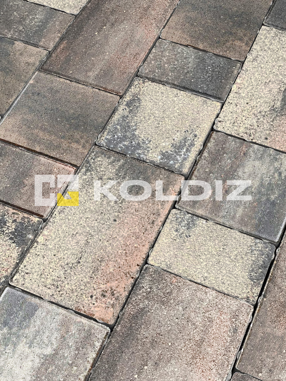  Тротуарная плитка Новый город Коричневый оникс набор на м2  t=60