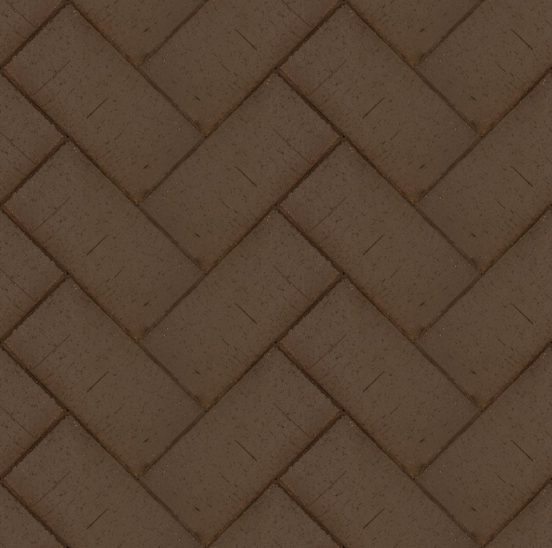 Брусчатка коричневая "Мюнхен" клинкер тротуарный 0,51 NF