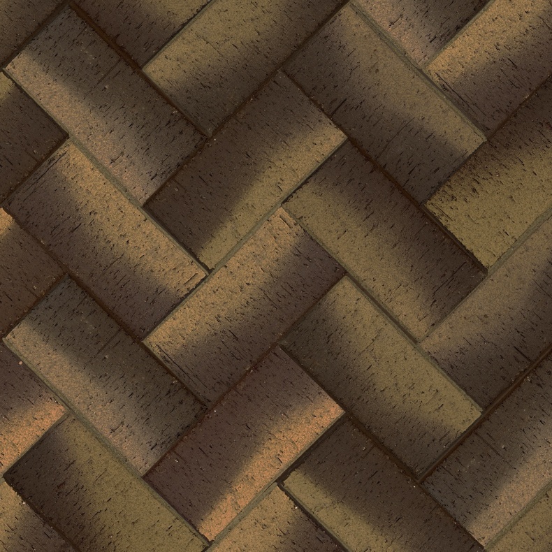 Брусчатка коричневая "Гамбург" бордо классик клинкер тротуарный 0,51 NF