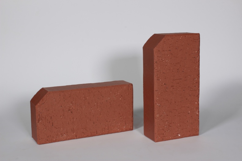  Брусчатка красная «Лондон» бордюр