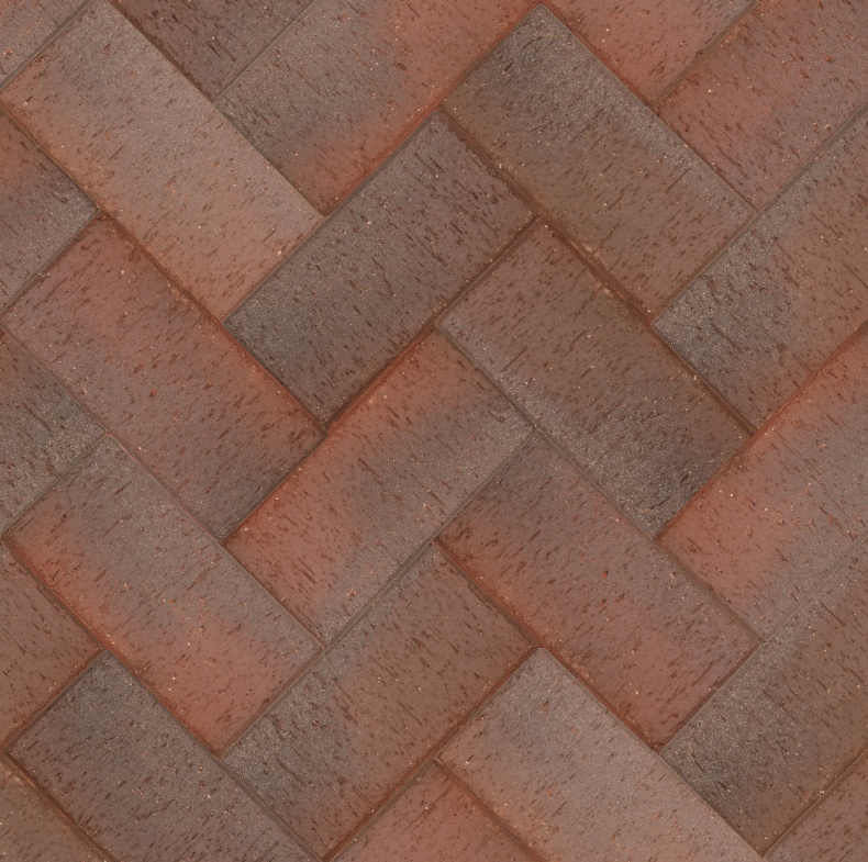 Брусчатка тёмно-красная флэш "Женева" серебро классик клинкер тротуарный 0,51 NF