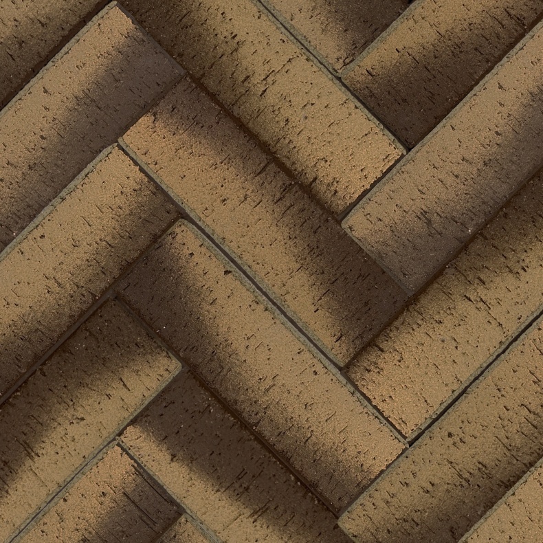 Брусчатка коричневая Монако золото лонг клинкер тротуарный