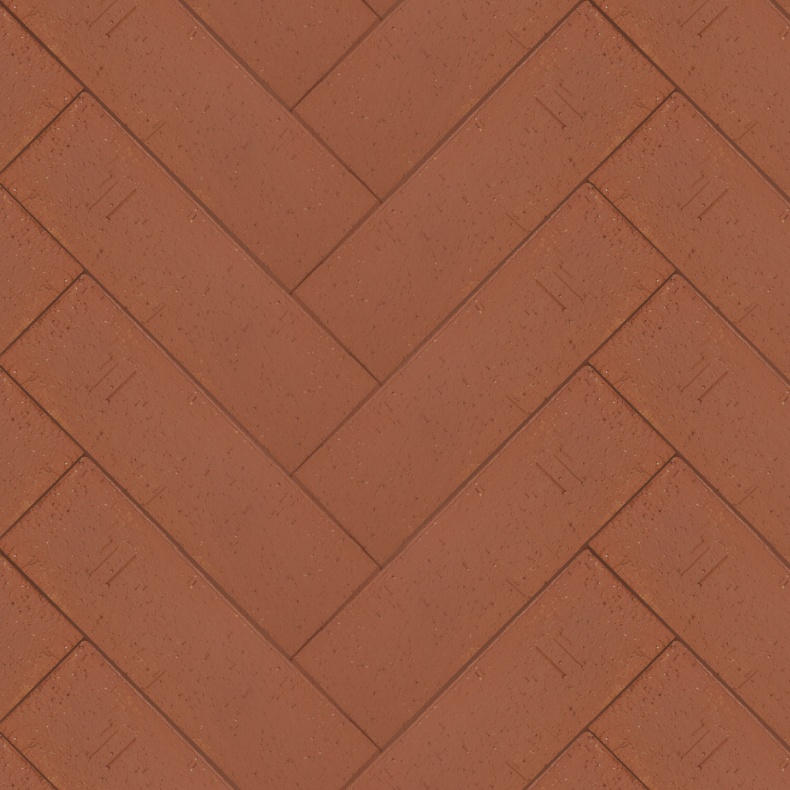 Брусчатка тёмно-красная "Эдинбург" лонг клинкер тротуарный