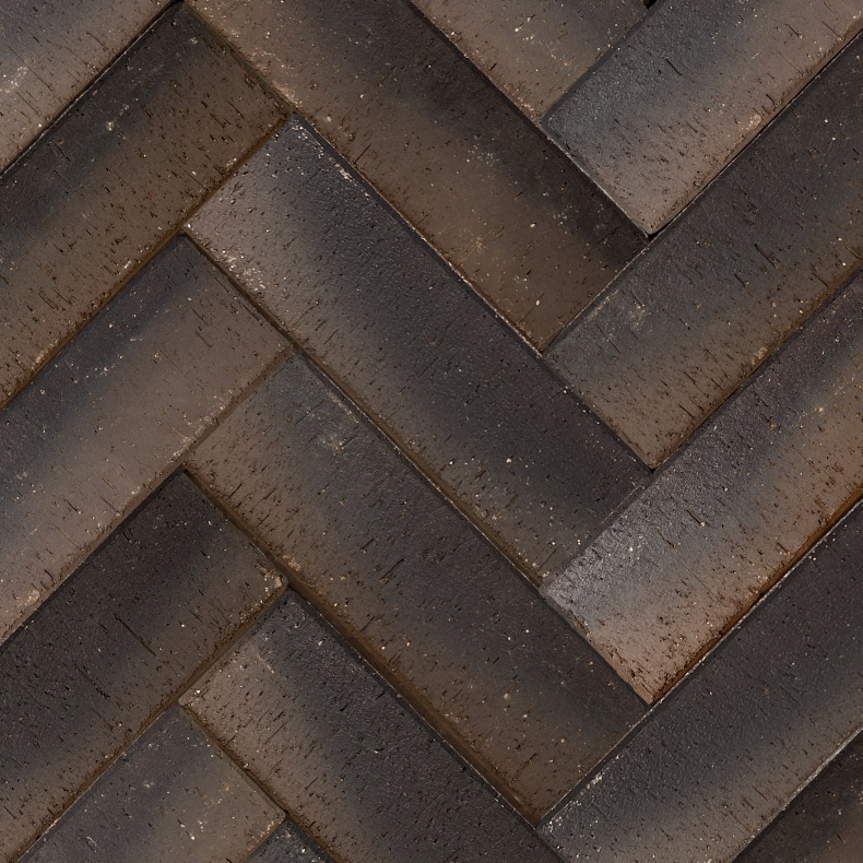 Брусчатка коричневая "Гамбург" бордо лонг клинкер тротуарный