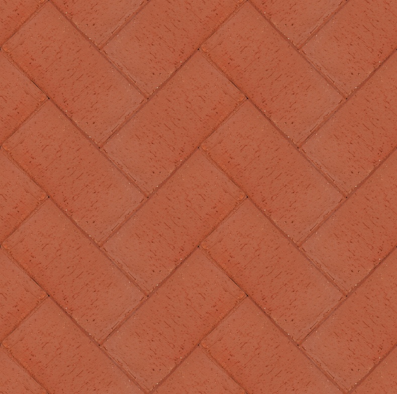 Брусчатка красная "Лондон" клинкер тротуарный 0,51 NF