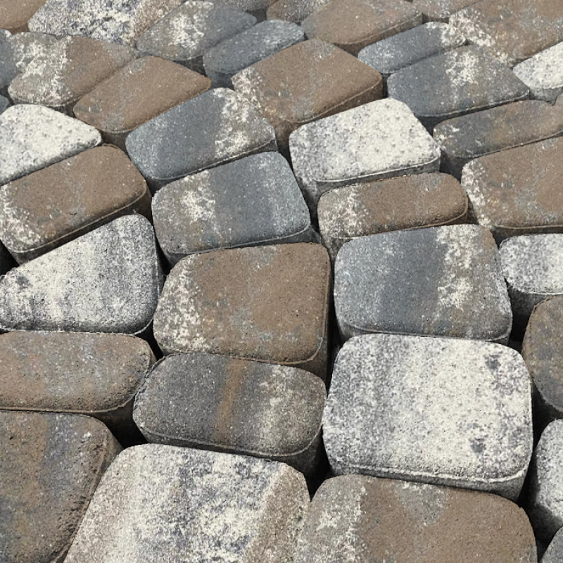  Тротуарная плитка Классика Колор микс № 9 закат набор на м2  t=60