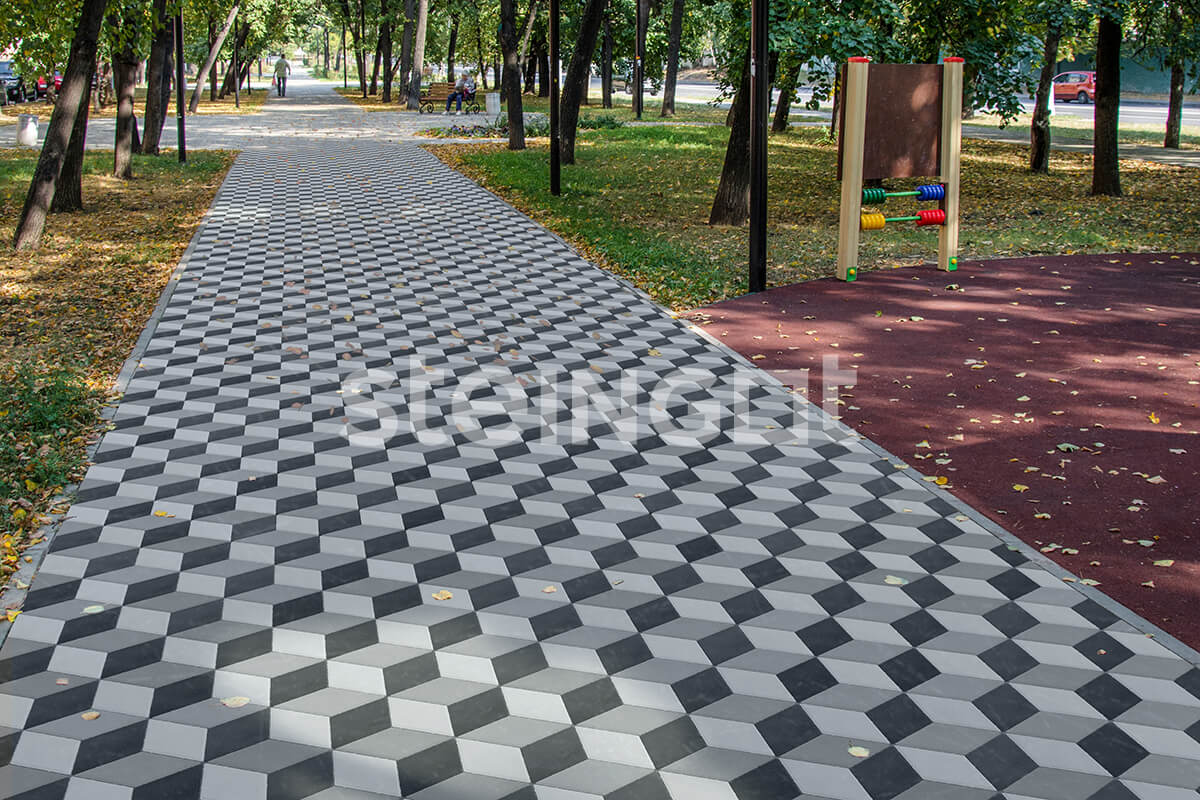  Тротуарная плитка Ромб Safari 200*200*60