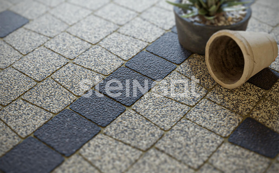  Тротуарная плитка Классика арко Bianco Nero набор на м2  t=60