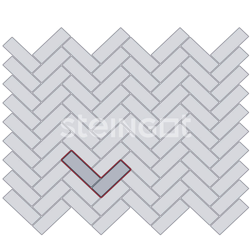  Тротуарная плитка Паркет Эмбер 240*80*60