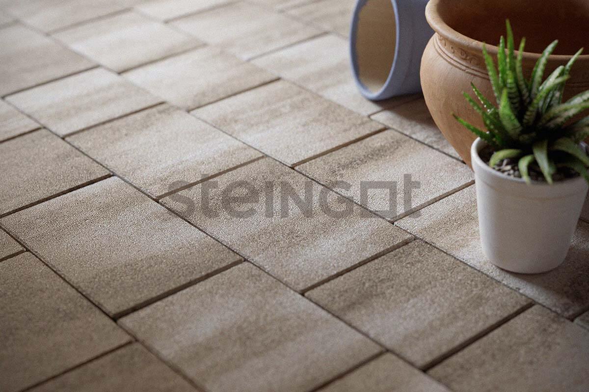  Тротуарная плитка Новый город Stein Brown набор на м2  t=40