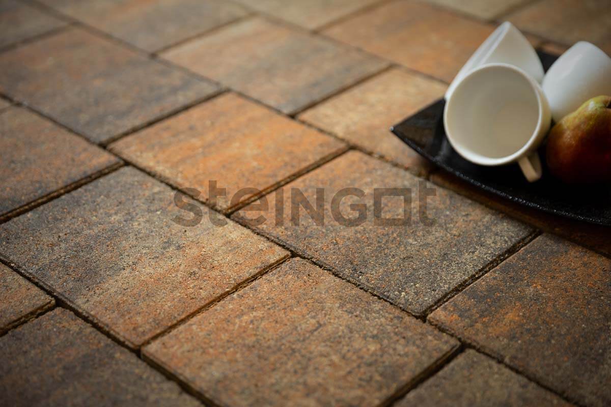  Тротуарная плитка Новый город Stein Silver набор на м2  t=40