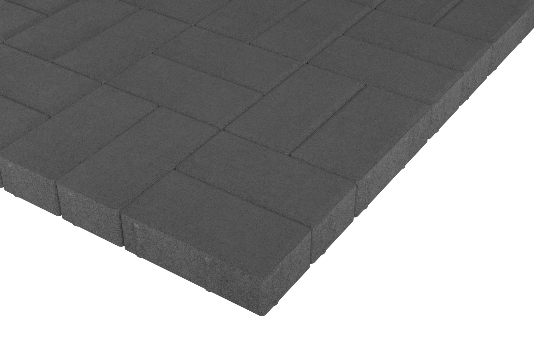 Тротуарная плитка Брусчатка Белый мрамор 200*100*60