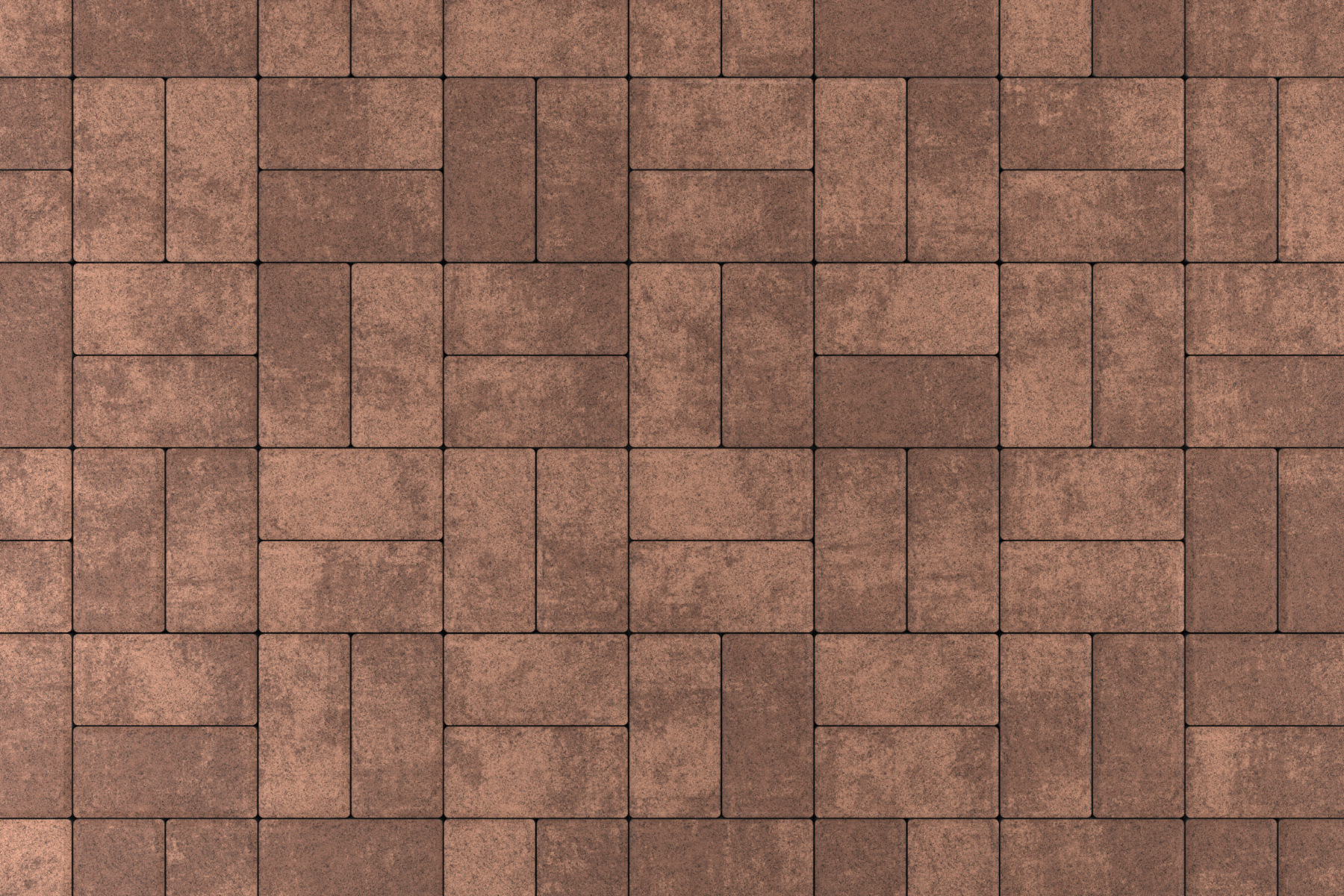 Тротуарная плитка Брусчатка Санрайз 200*100*40