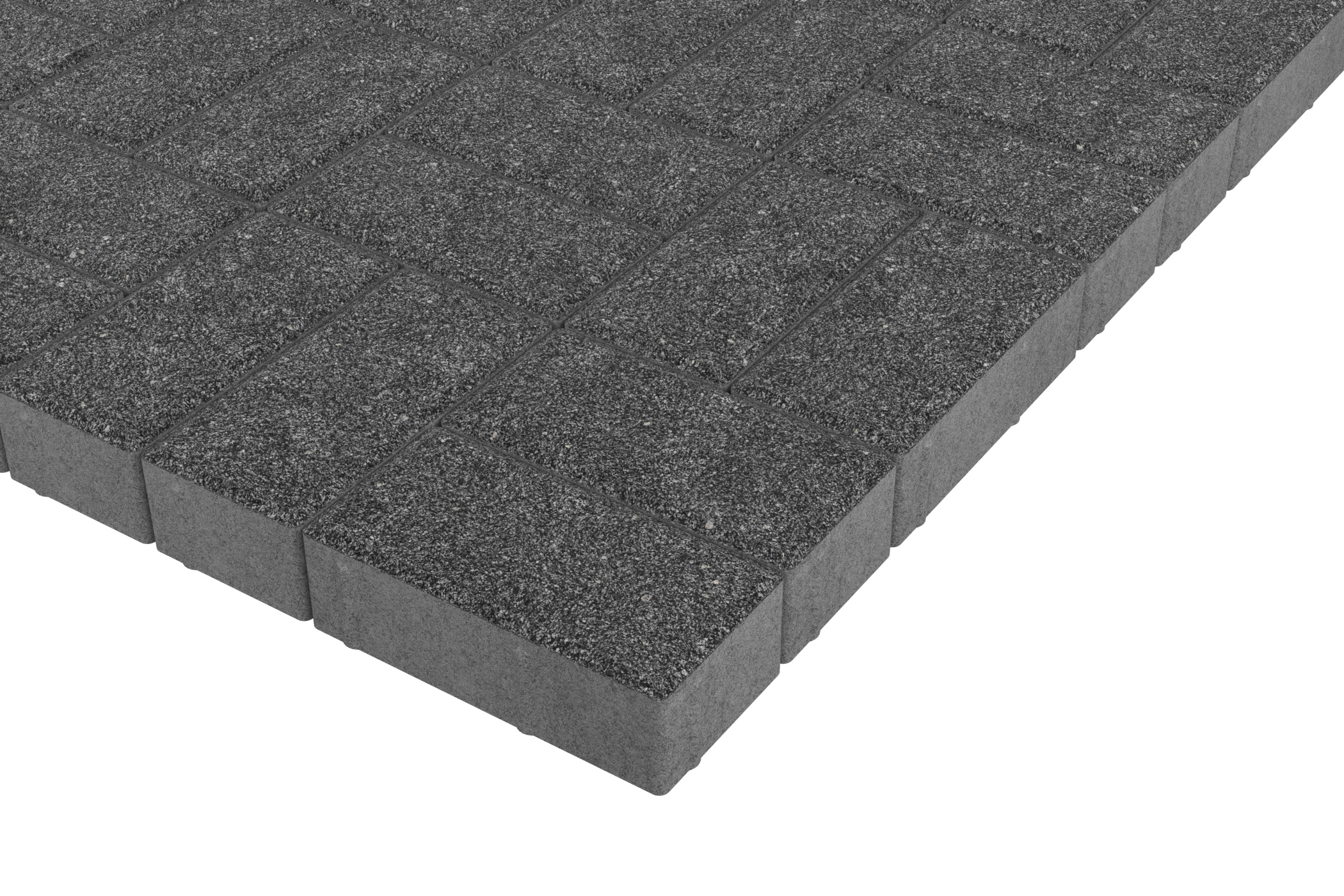 Тротуарная плитка Брусчатка Серый 200*100*60