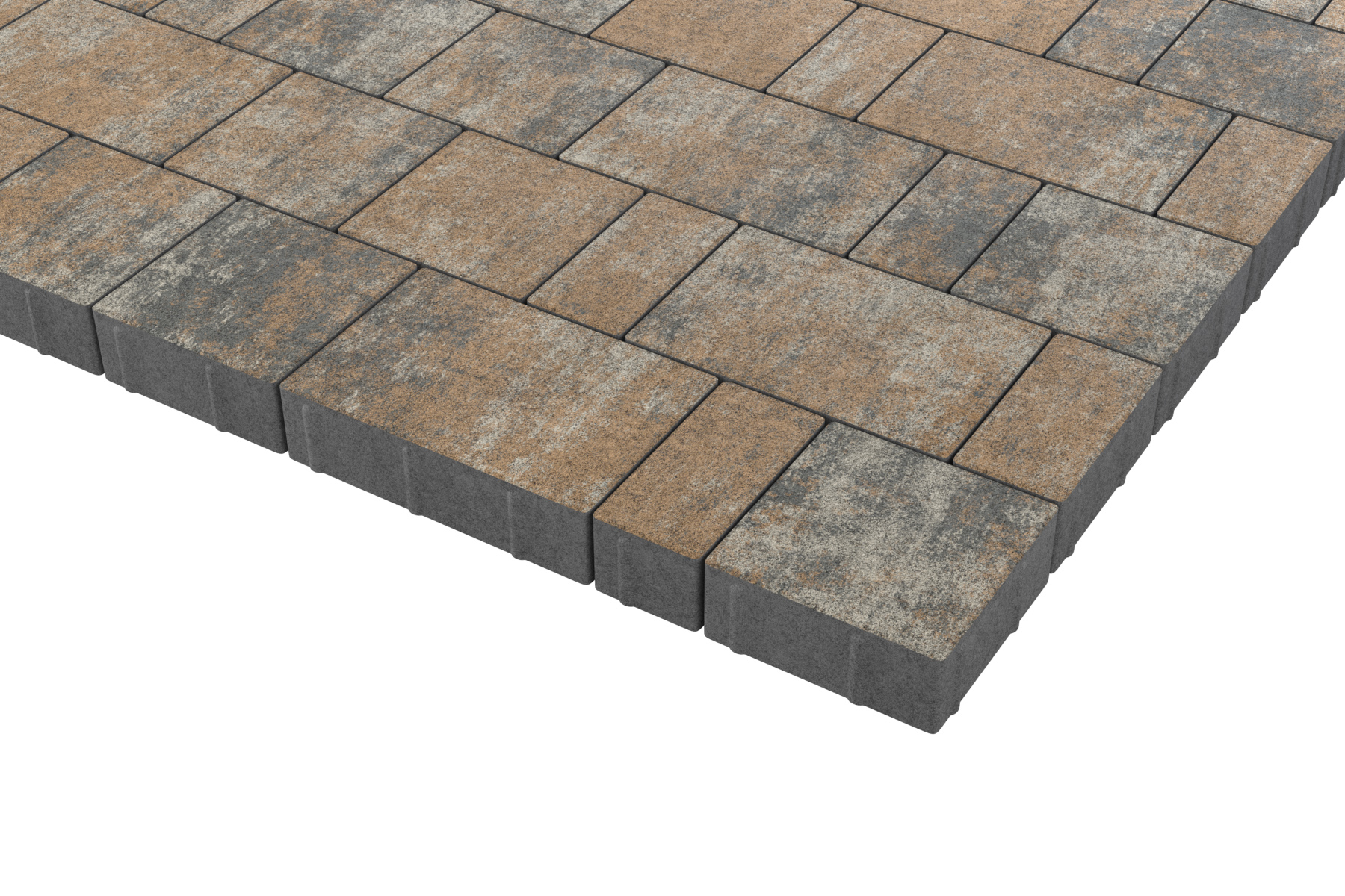 Тротуарная плитка Новый город Мокко набор на м2  t=40