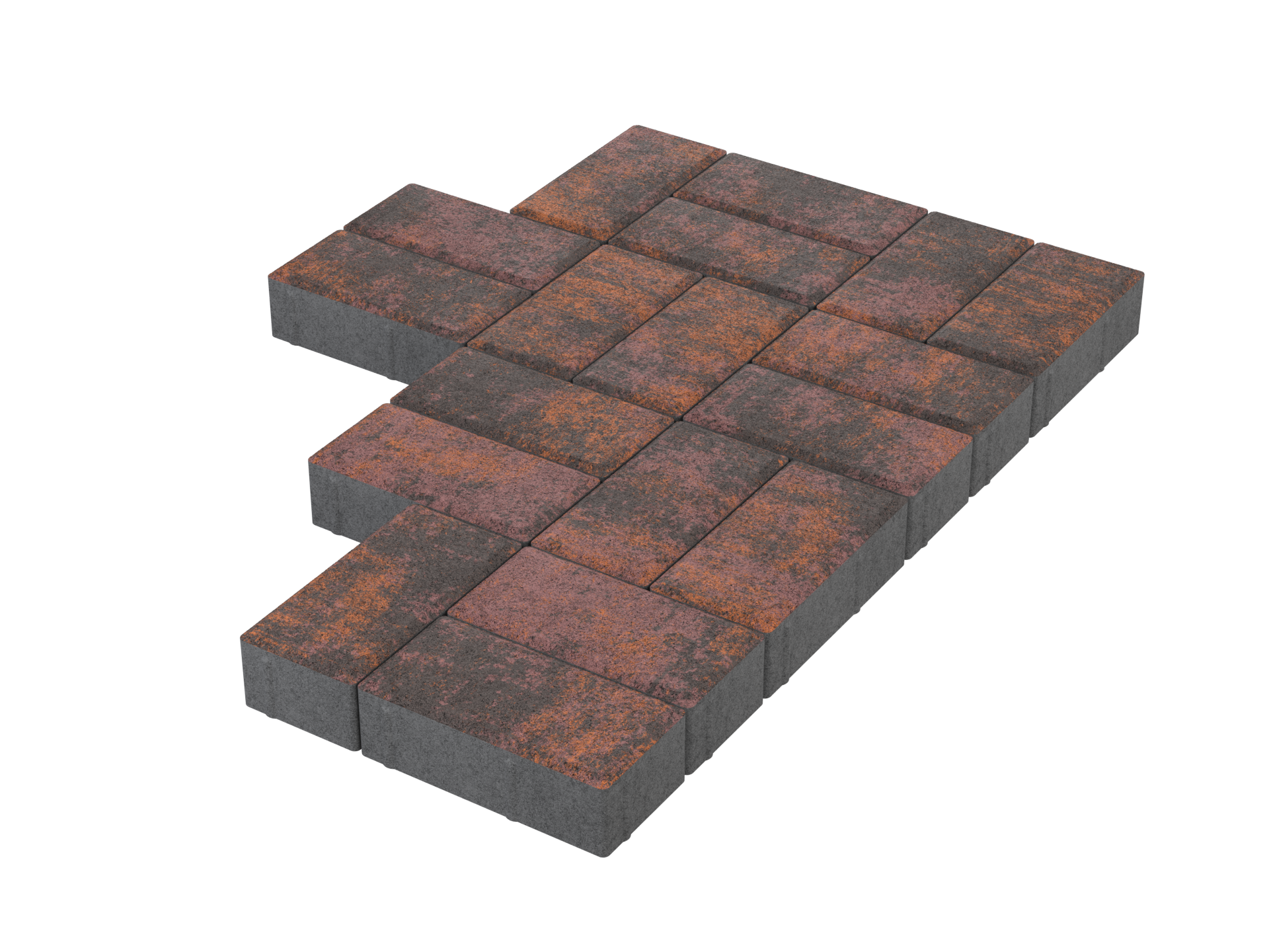 Тротуарная плитка Брусчатка Гавана 200*100*40