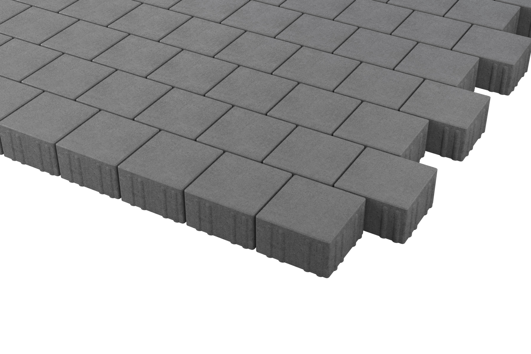 Тротуарная плитка Квадрат Белый 150*150*80