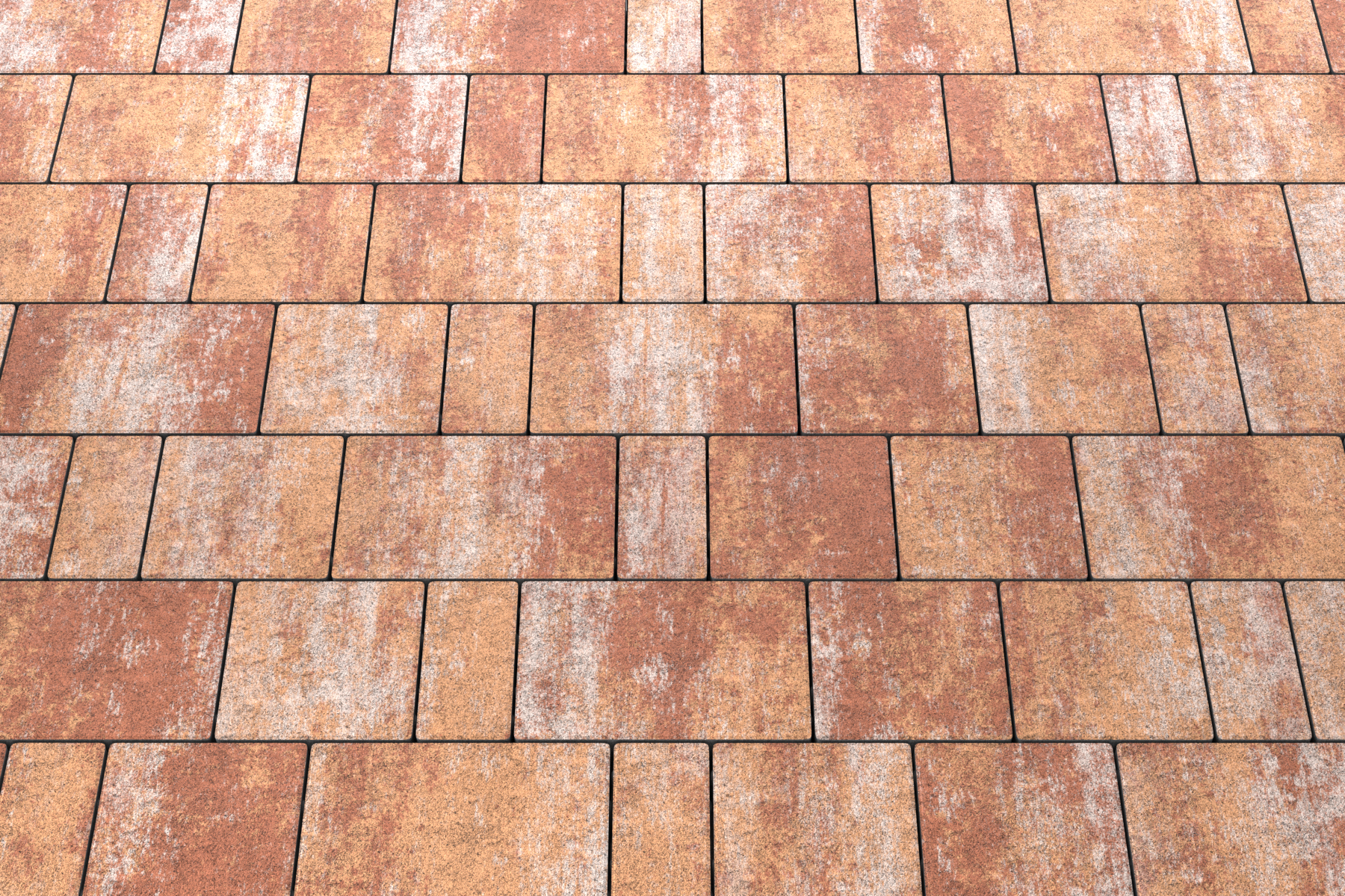 Тротуарная плитка Новый город Грей набор на м2  t=40