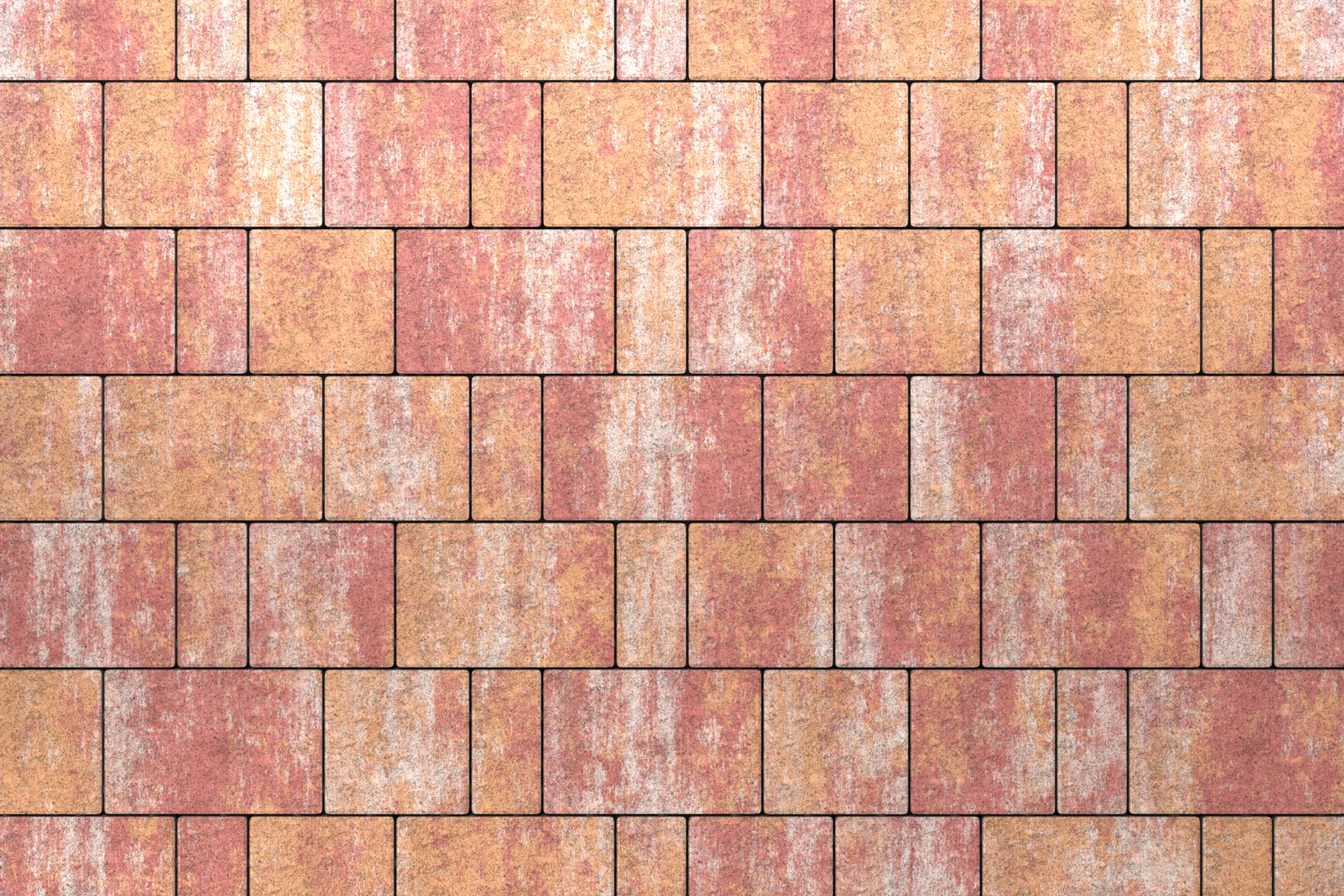 Тротуарная плитка Новый город Бордовый набор на м2  t=40