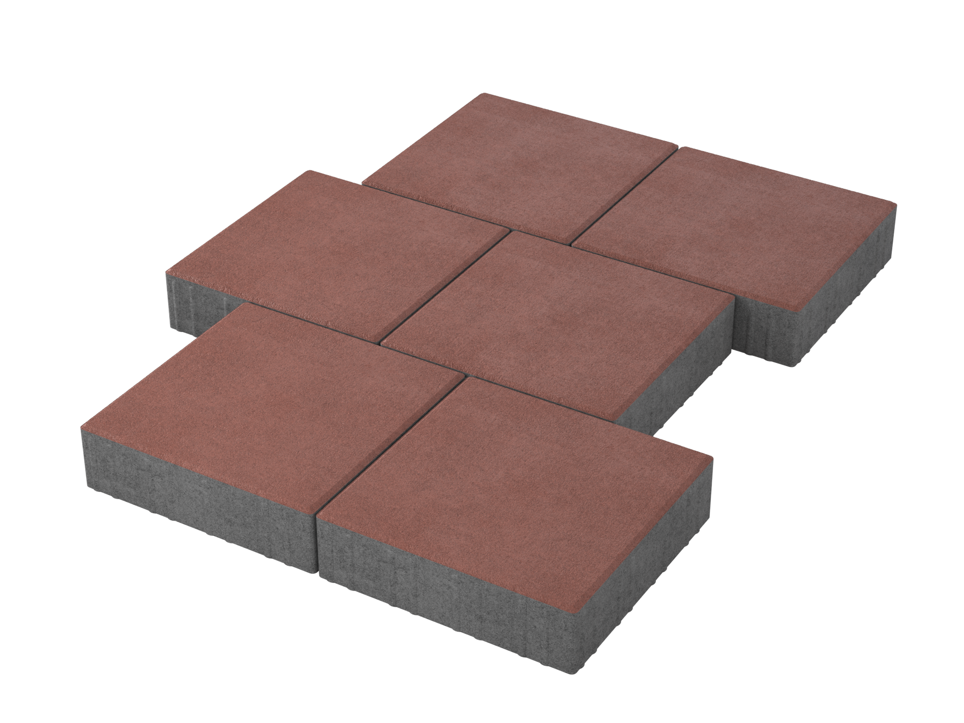 Тротуарная плитка Квадрат Черный 300*300*50