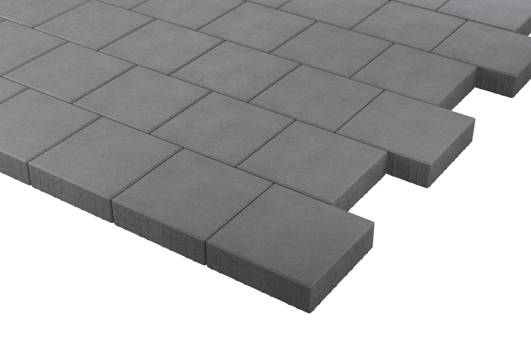  Тротуарная плитка Квадрат Белый 300*300*50