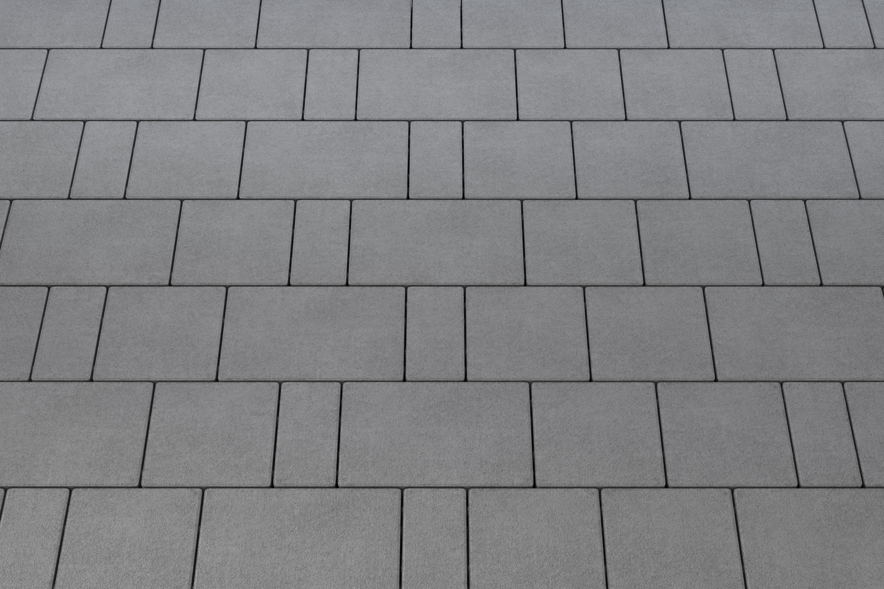 Тротуарная плитка Новый город Белый набор на м2  t=60