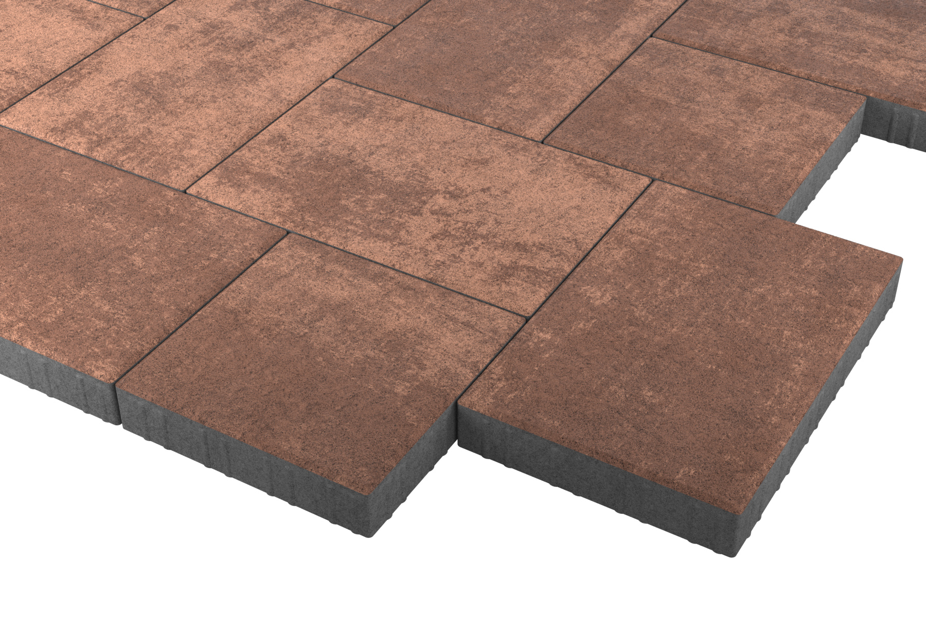 Тротуарная плитка Мозайка Санрайз набор на м2  t=60