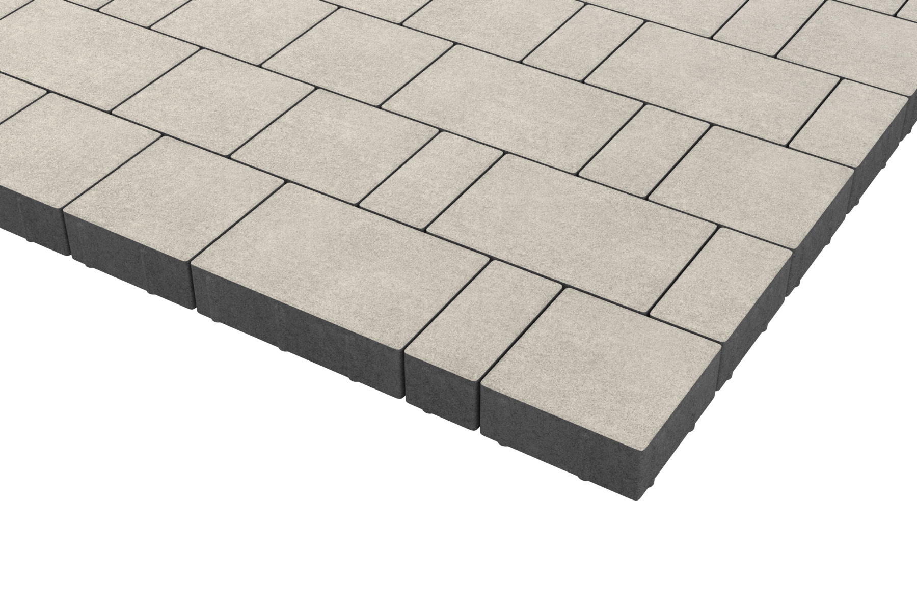 Тротуарная плитка Новый город Желтый набор на м2  t=40