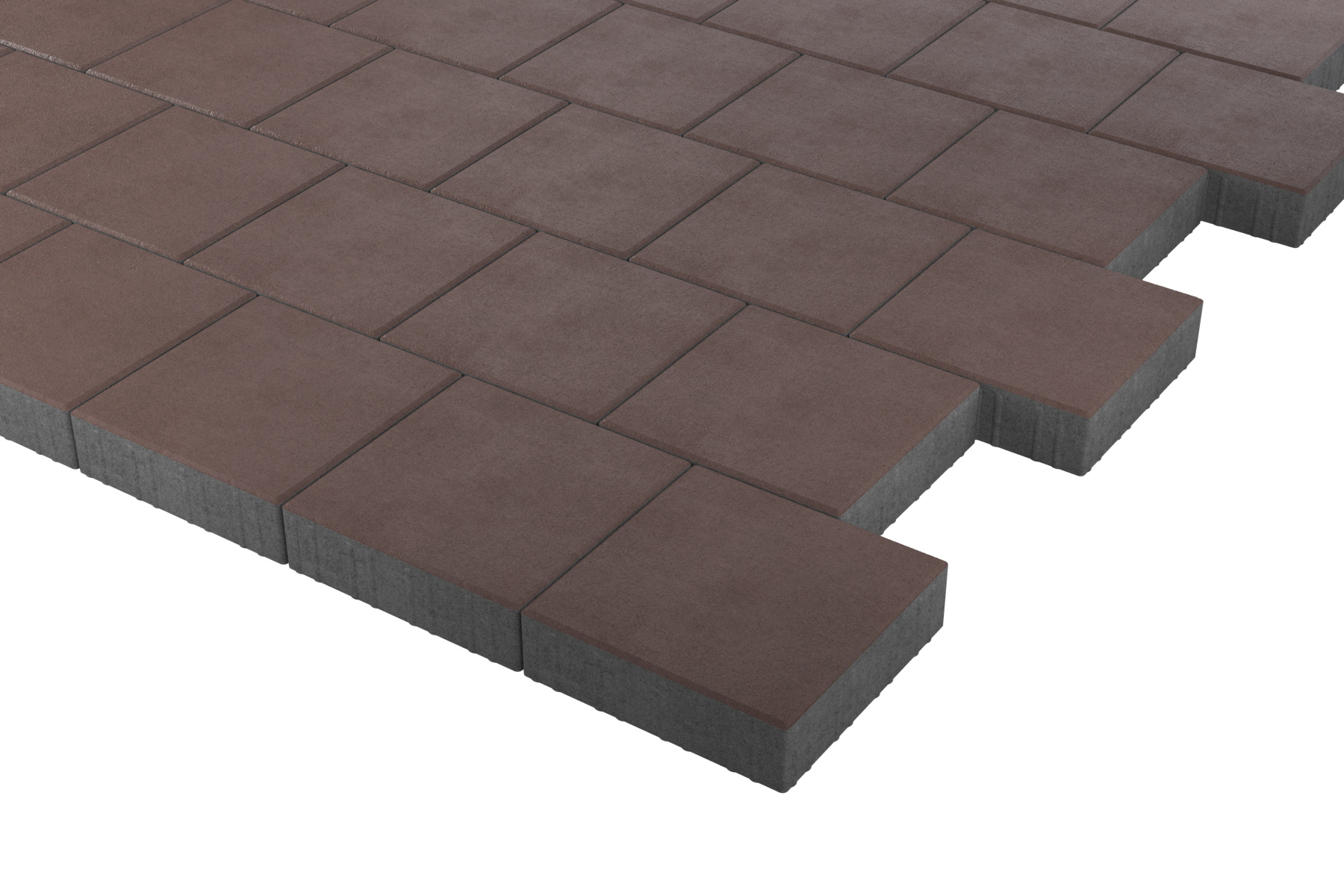 Тротуарная плитка Квадрат Красный 300*300*50