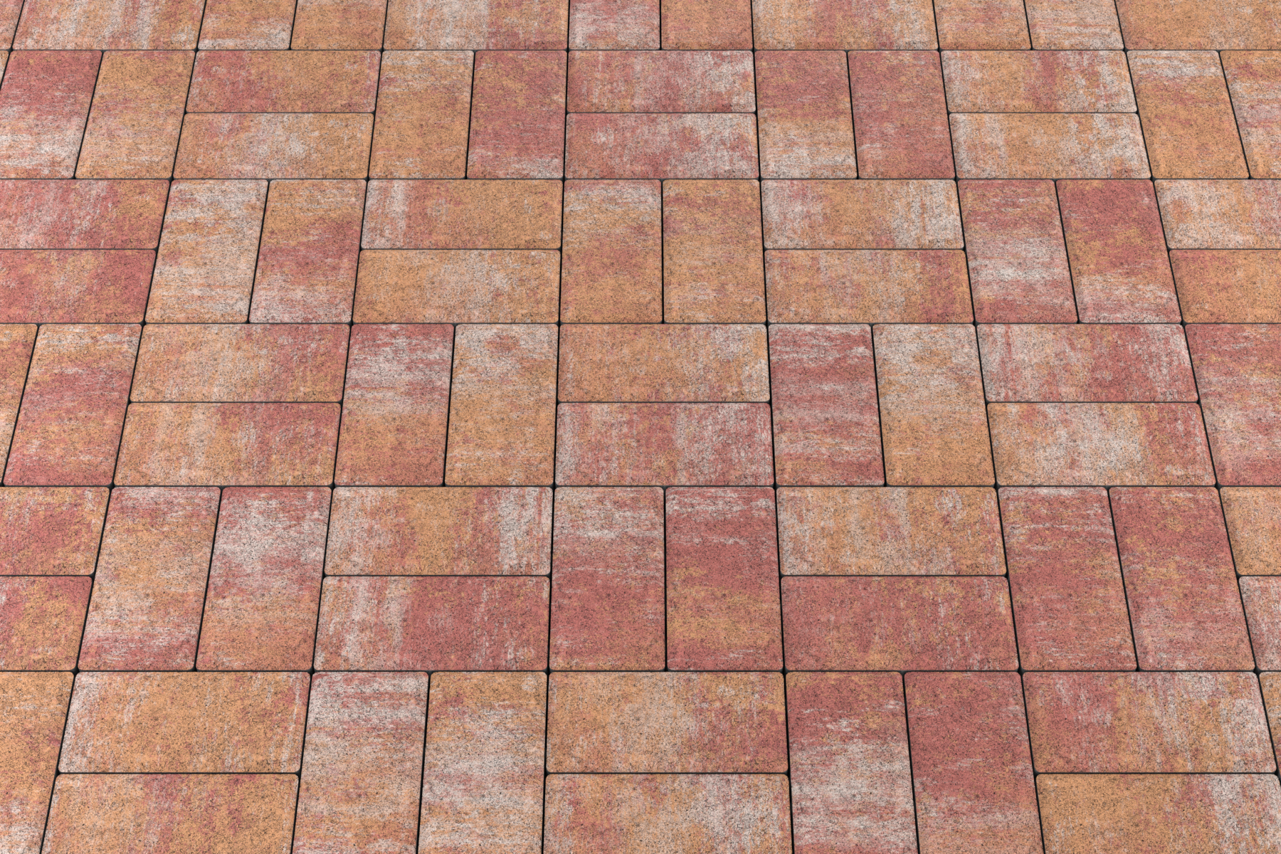 Тротуарная плитка Брусчатка Серый 200*100*40