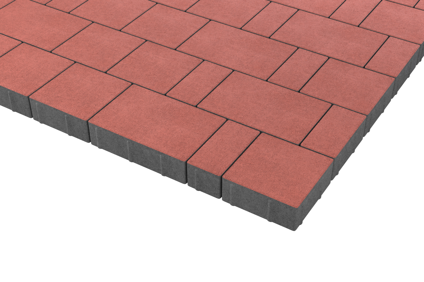 Тротуарная плитка Новый город Браун набор на м2  t=40