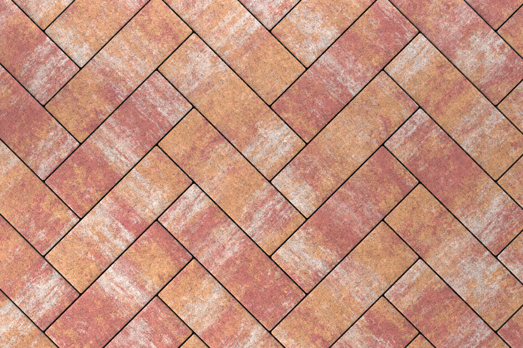 Тротуарная плитка Паркет Белый мрамор 450*150*80