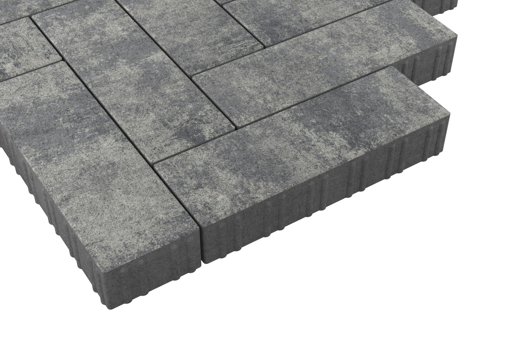 Тротуарная плитка Паркет Закат 450*150*80