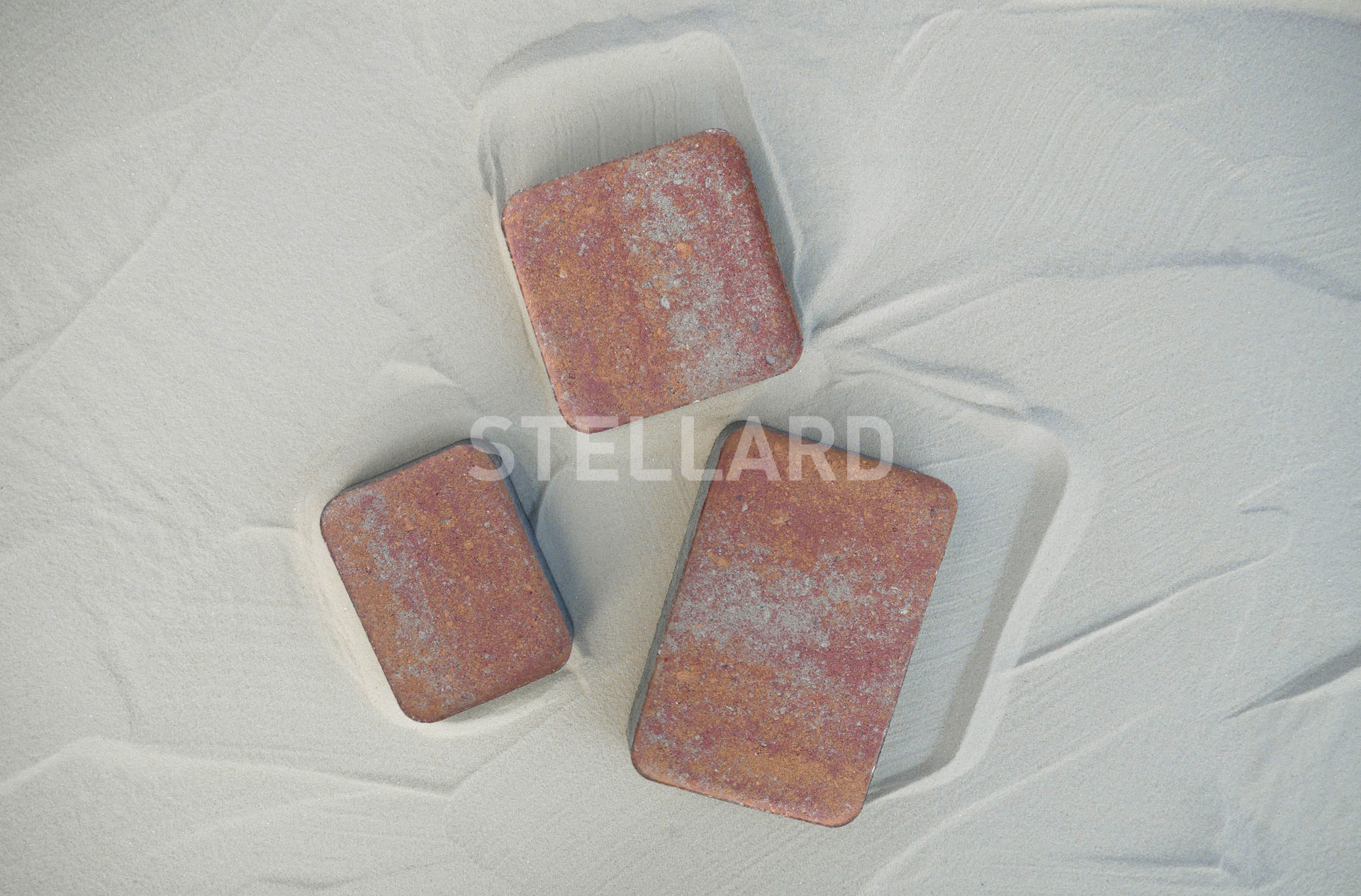 Тротуарная плитка Старый город Серый набор на м2  t=40