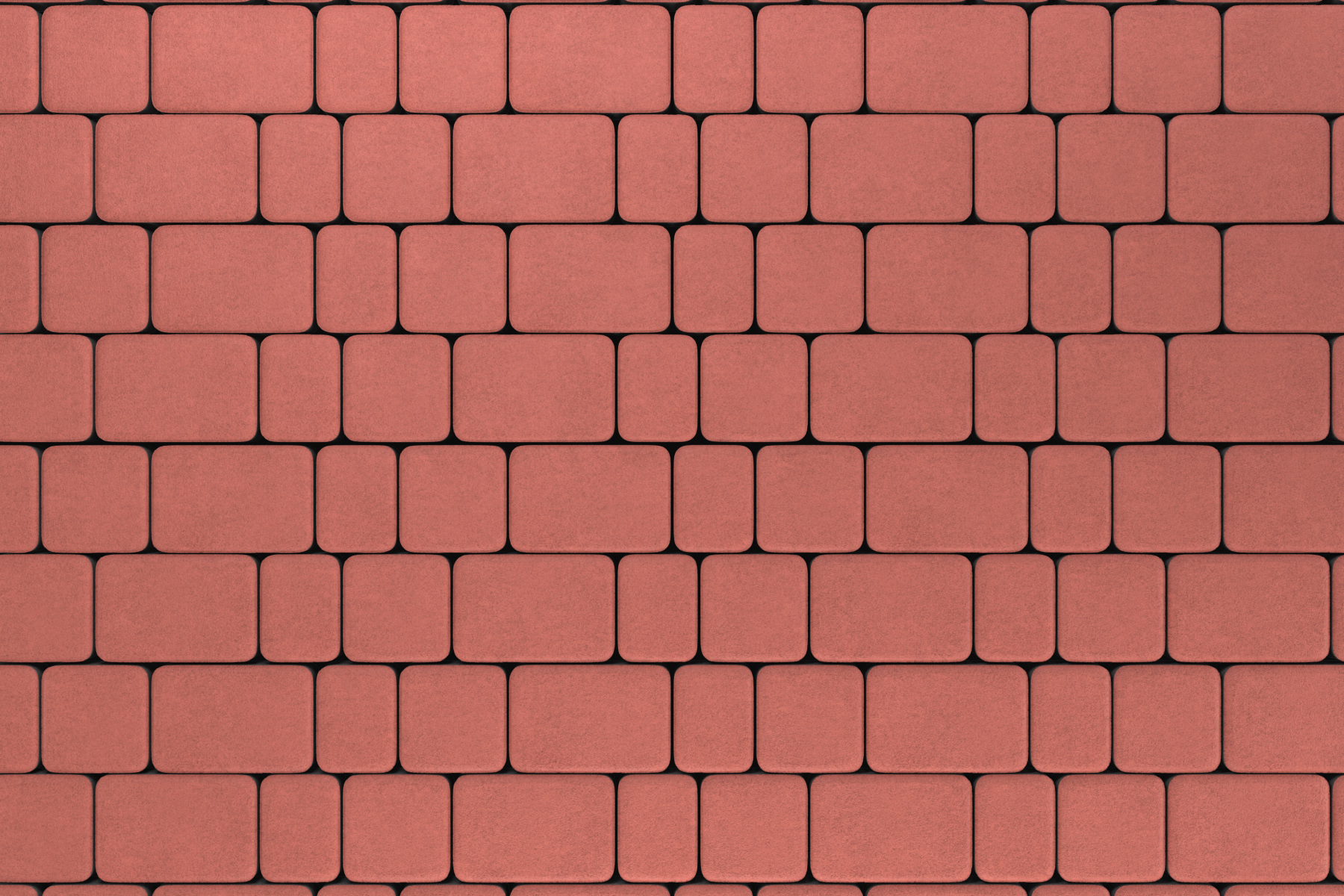 Тротуарная плитка Старый город Бордовый набор на м2  t=40