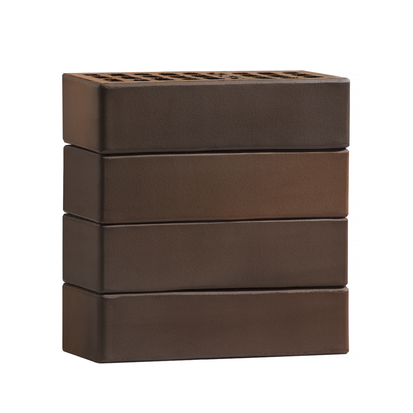  Кирпич облицовочный пустотелый Амур гладкий 250*120*65 мм стандартная стенка Volgabrick