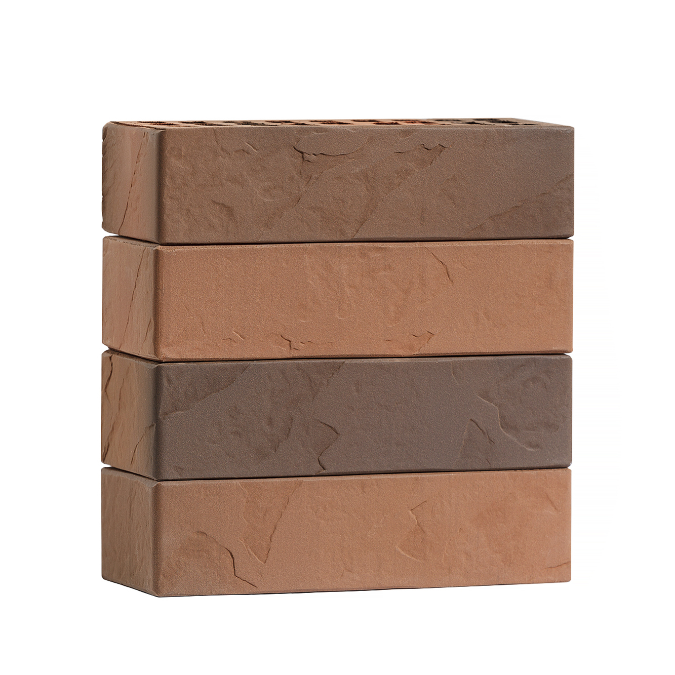  Кирпич облицовочный пустотелый Байкал флэш 250*120*65 мм стандартная стенка Volgabrick