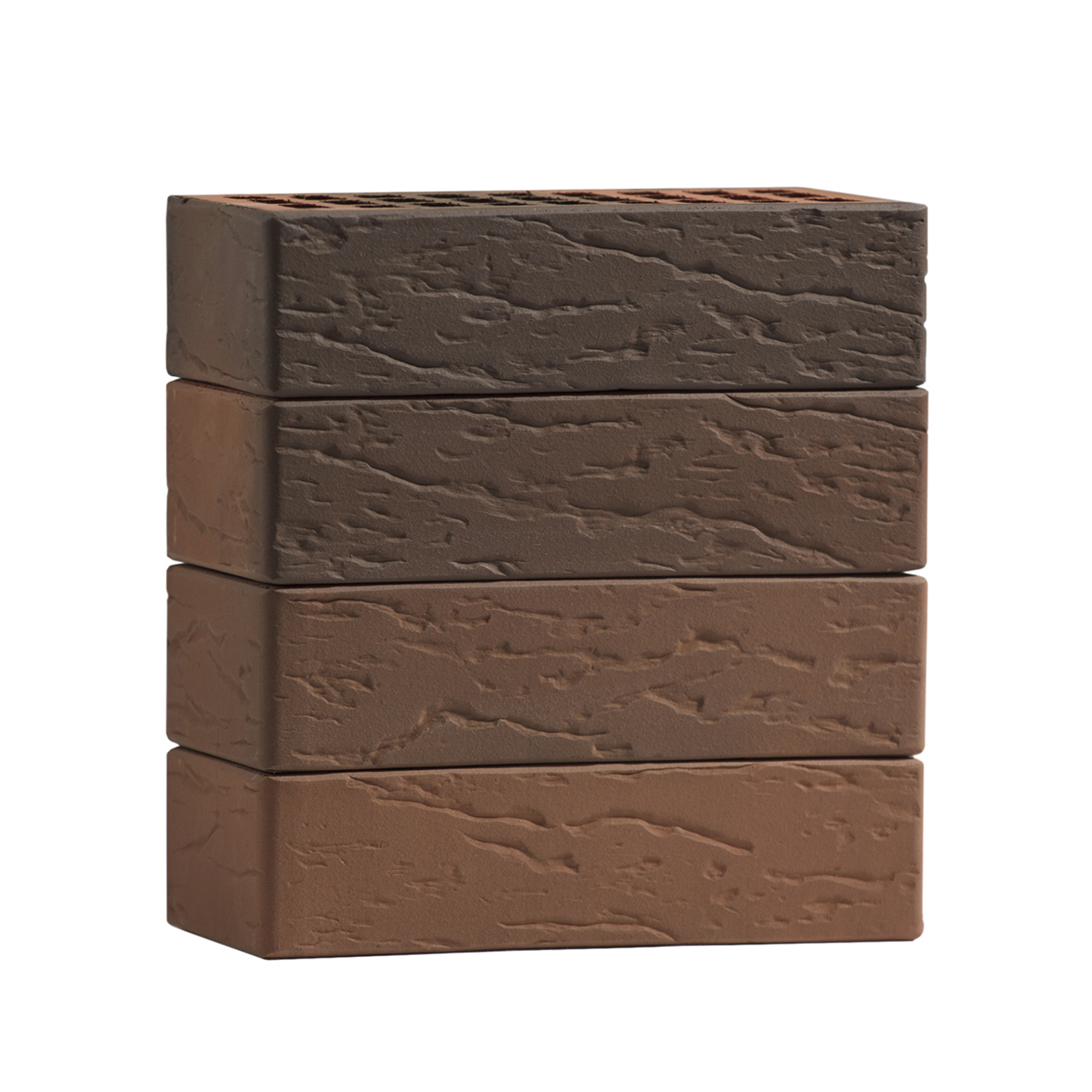  Кирпич облицовочный пустотелый Флэш руст №70 горизонтальный 250*120*65 мм стандартная стенка Volgabrick