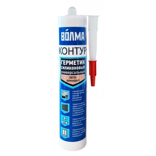 Герметик Контур 290мл св-коричневый